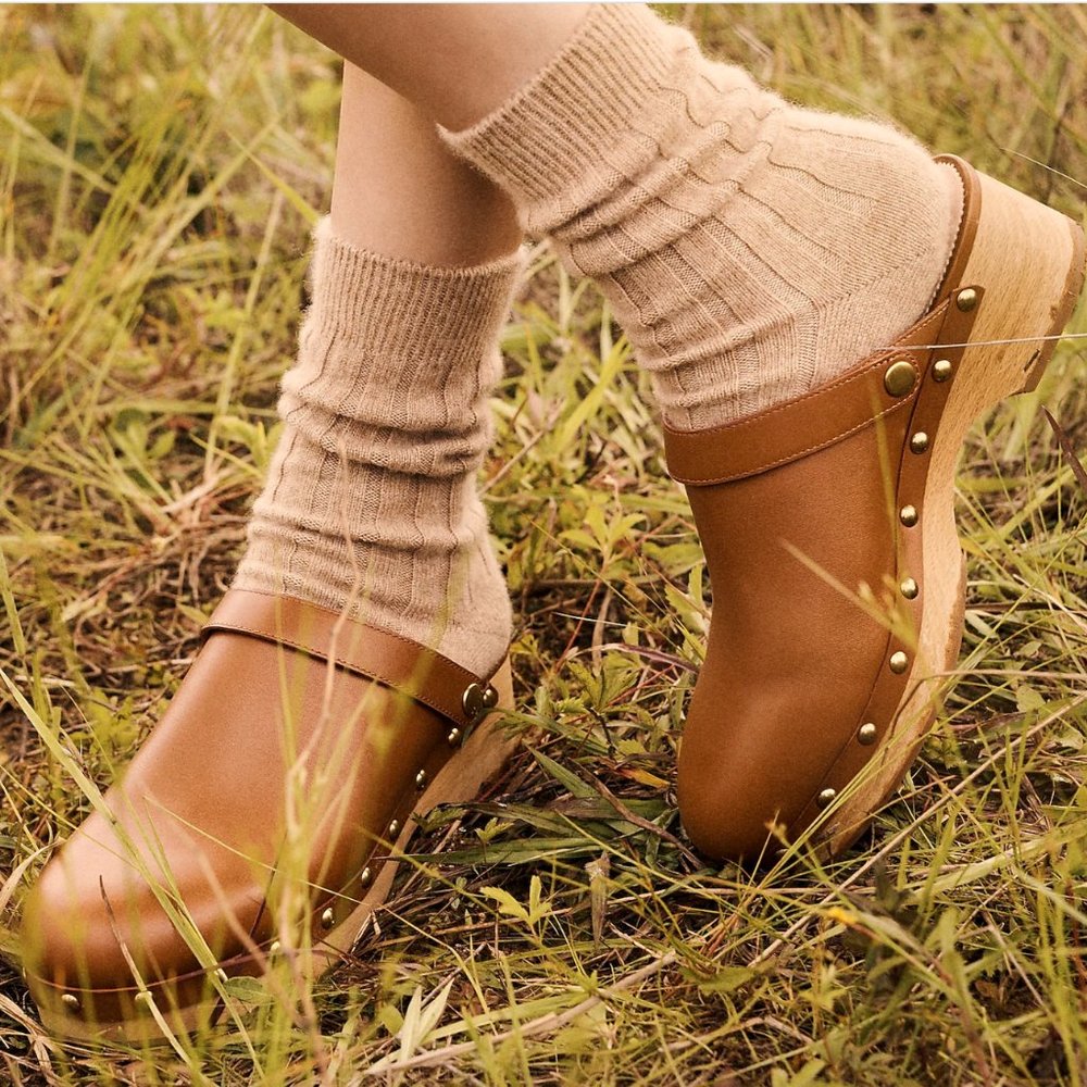 JCREW Convertible leather clogs